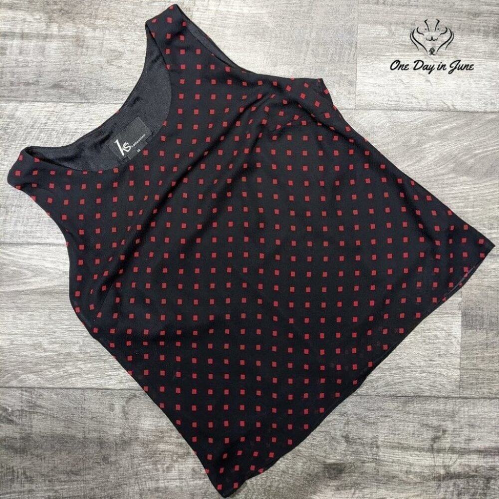 KS Collection Women's Sleeveless Lined Top Size 14